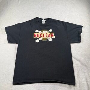 Vintage Zaxby's Nuclear Graphic T-Shirt Black Adult Size XL